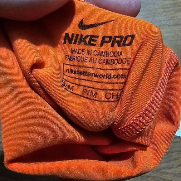 Nike Clemson Tigers PE Pre Hyperstrong Football Sleeve Elbow Protector Orange S - Picture 10 of 11